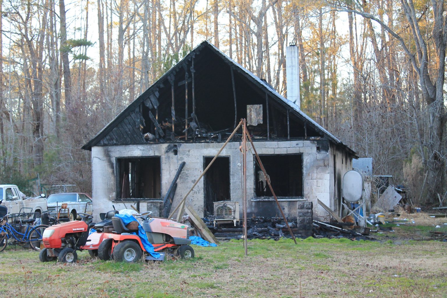 Diggs resident reeling from loss of husband, devastating house fire