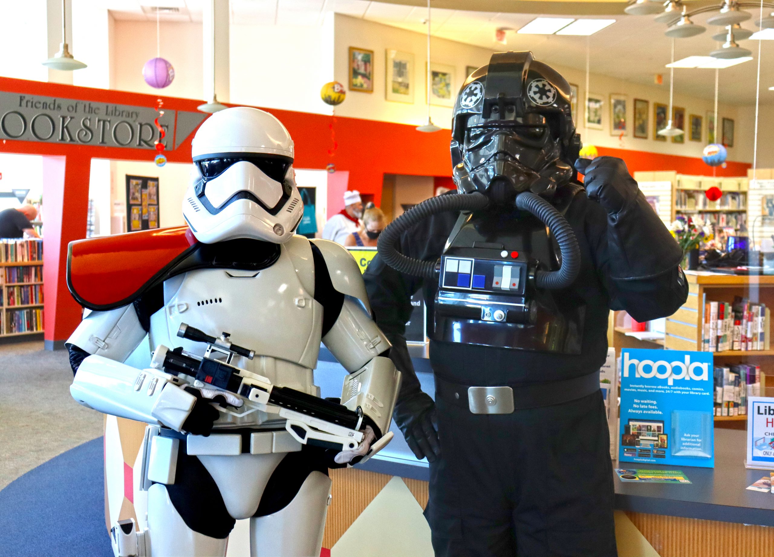 gloucester library comix con stormtrooper and pilot by T