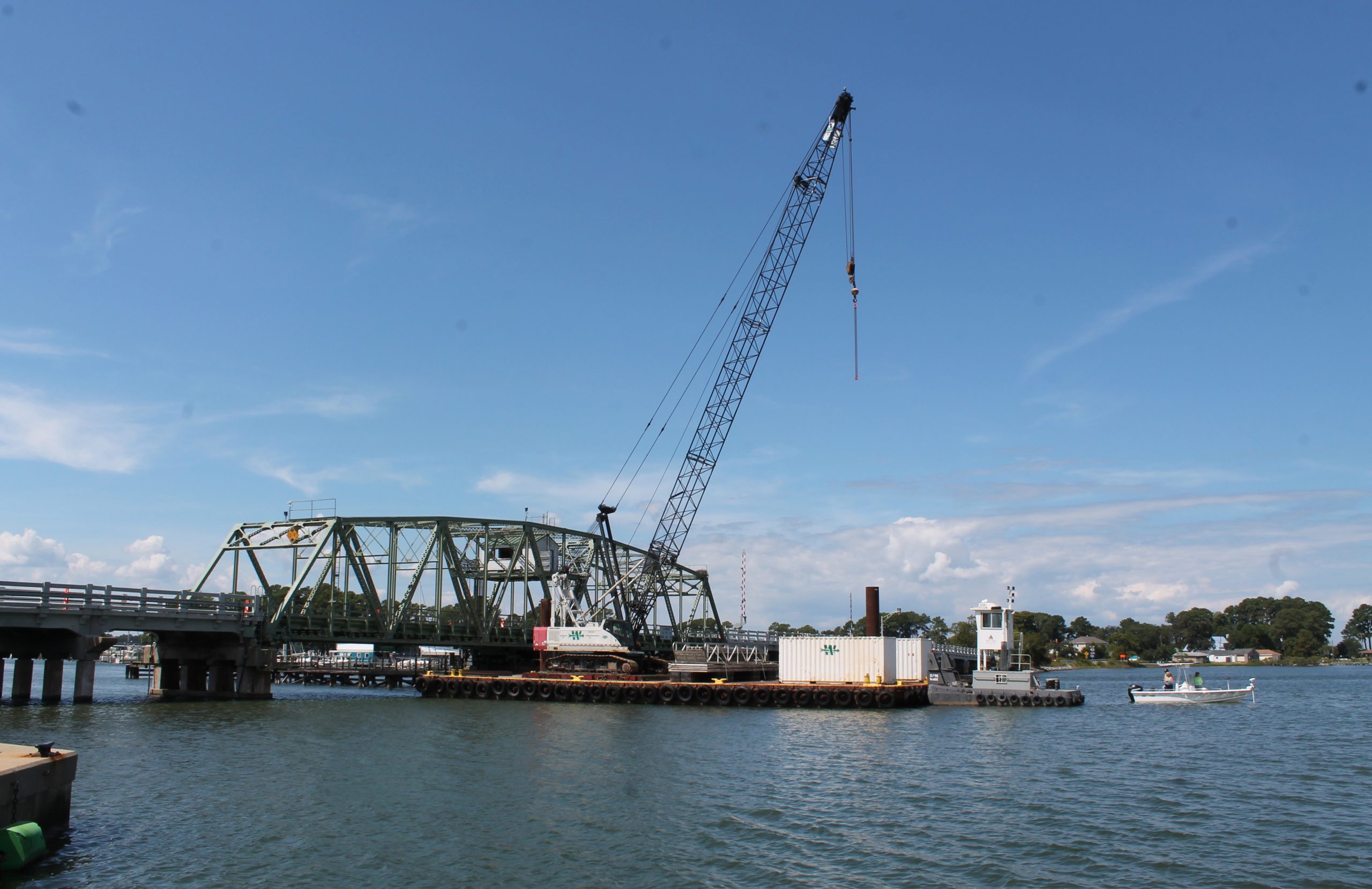 mathews gi bridge work under way