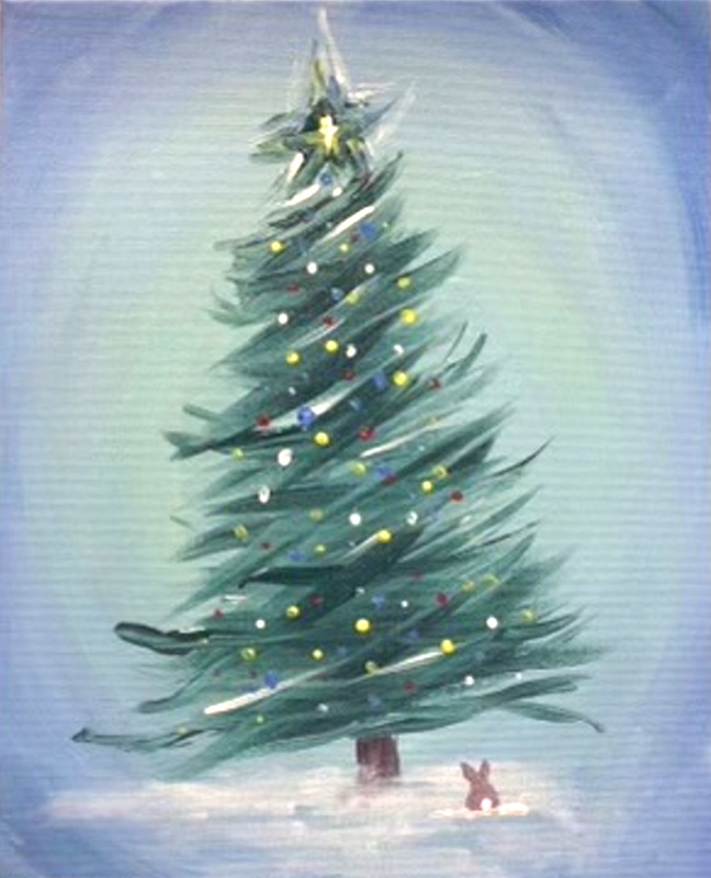 holiday calendar art classes paint a tree arts on main
