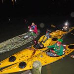 holiday calendar lighted kayaks