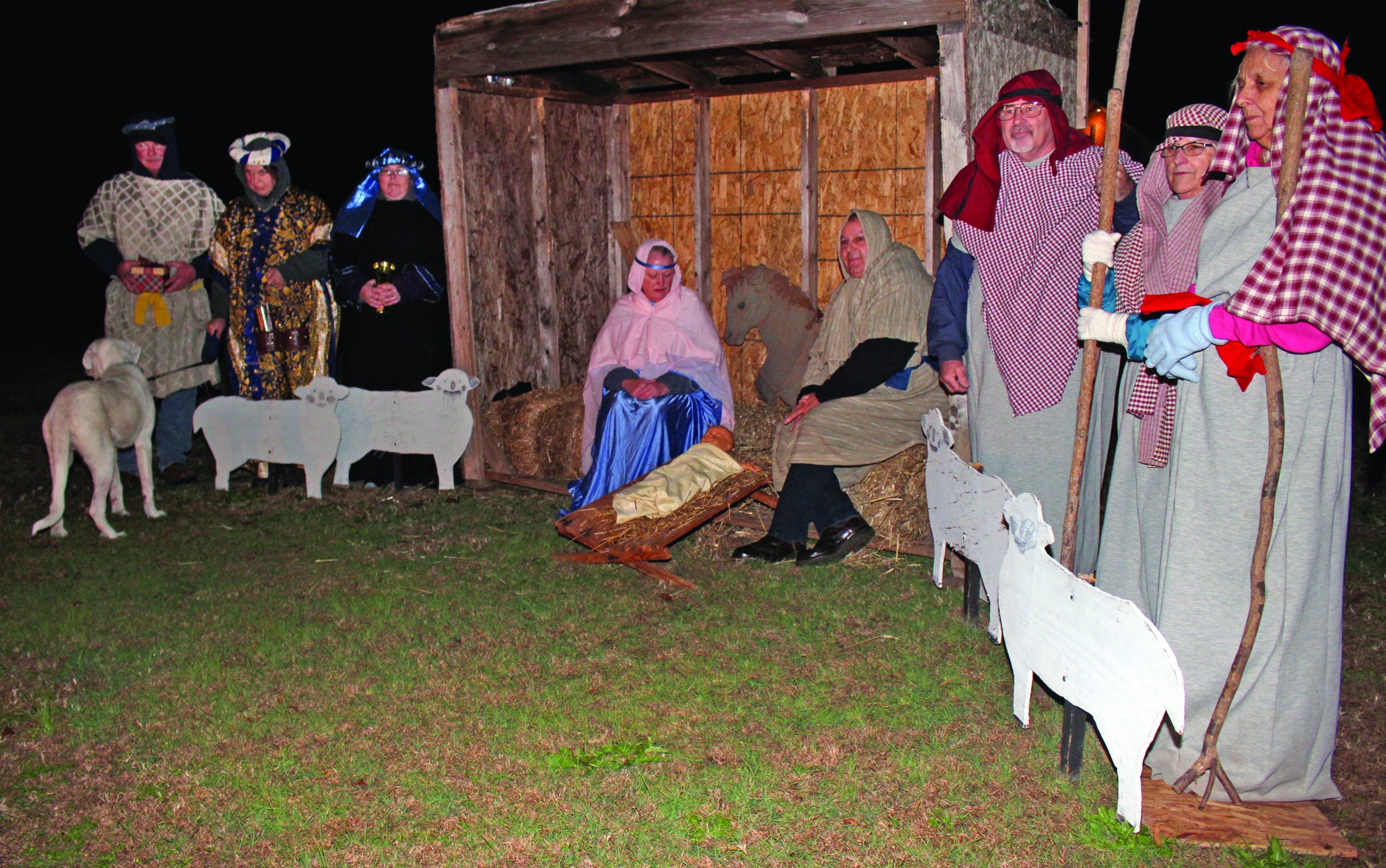 holiday calendar live nativity cut nazarene
