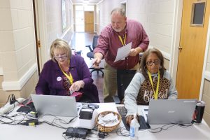 working the polls at gloucester point baptist church