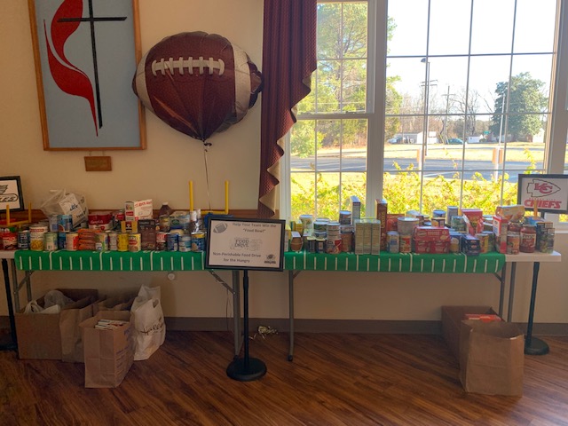 church super bowl food drive