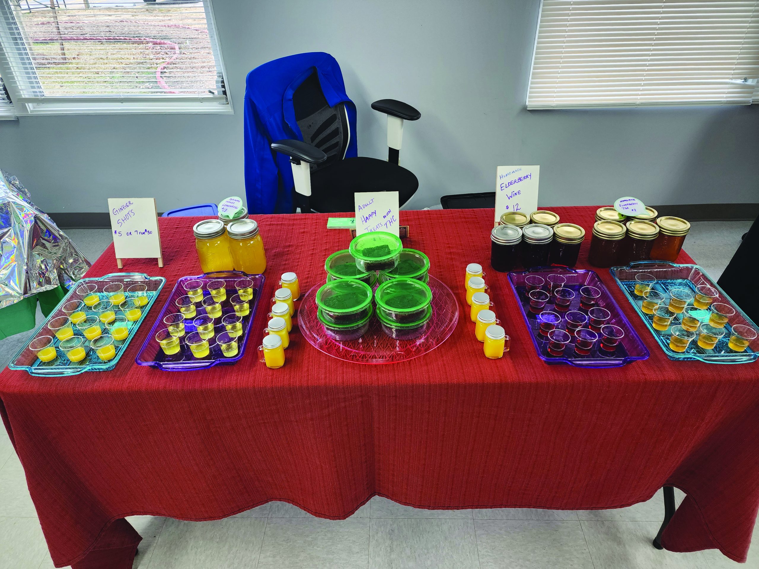 food elderberry display