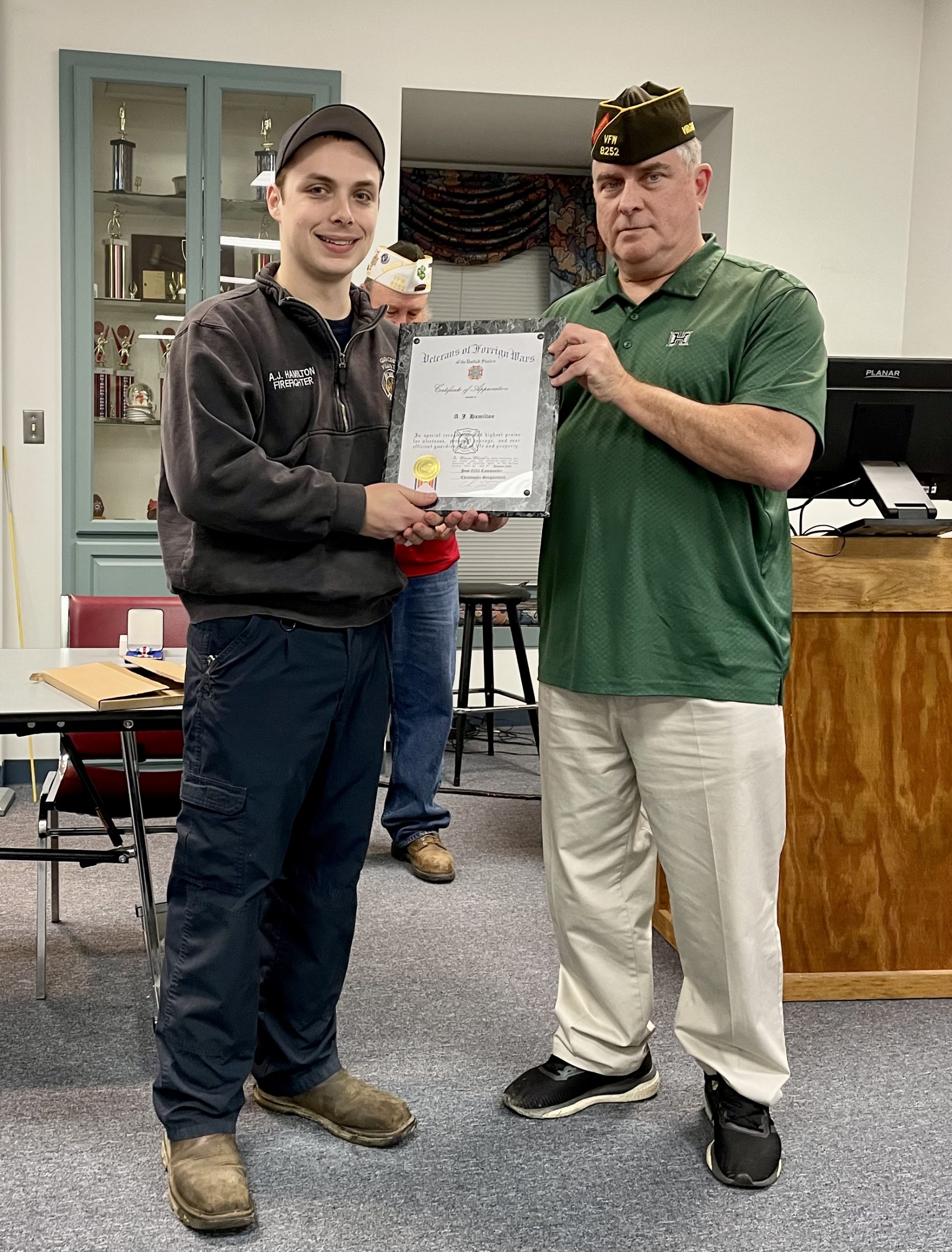 VFW Post 8252 honors Gloucester firefighters Gazette Journal