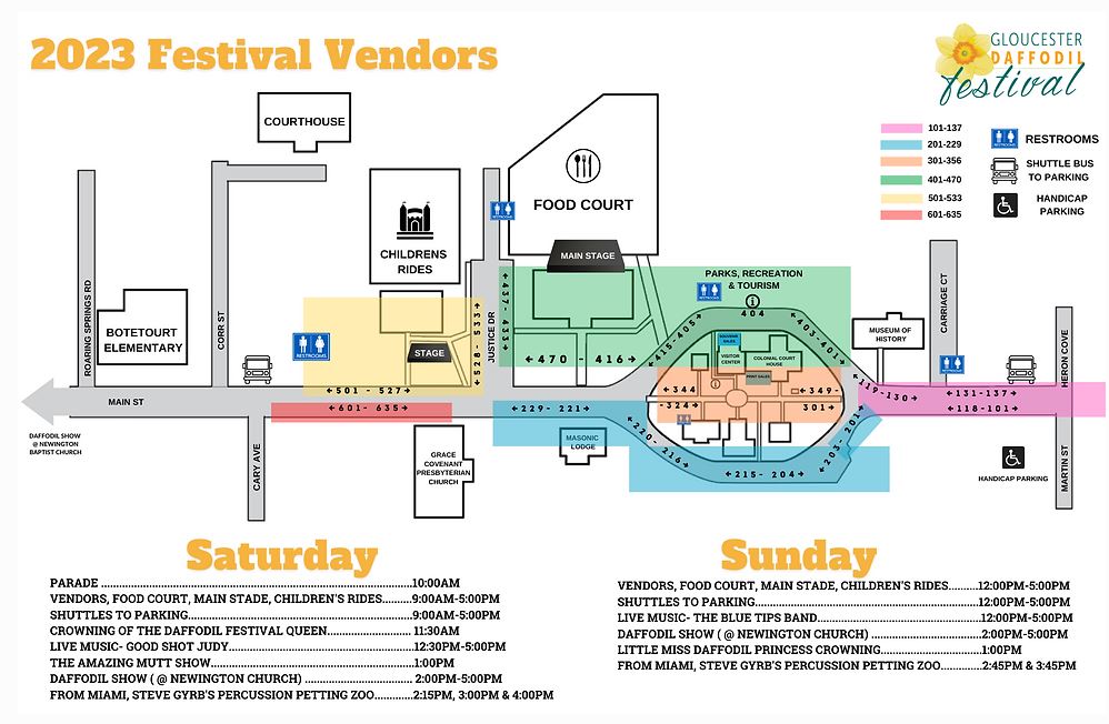 daffodil festival map