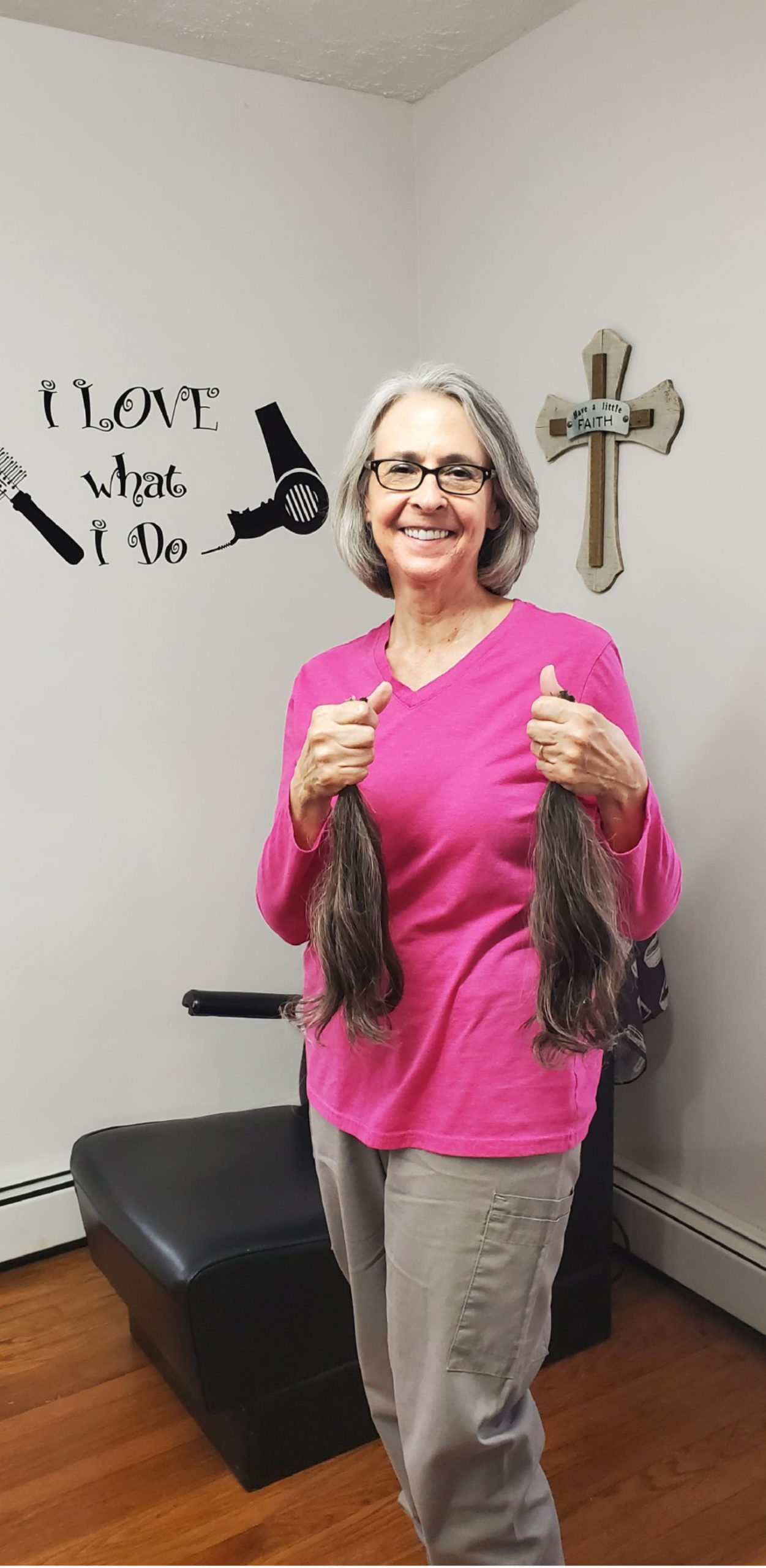 mathews hurst hair after