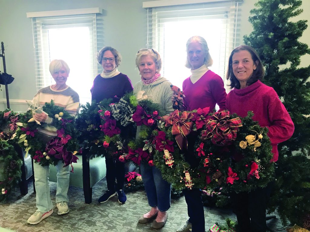 community garden club wreaths