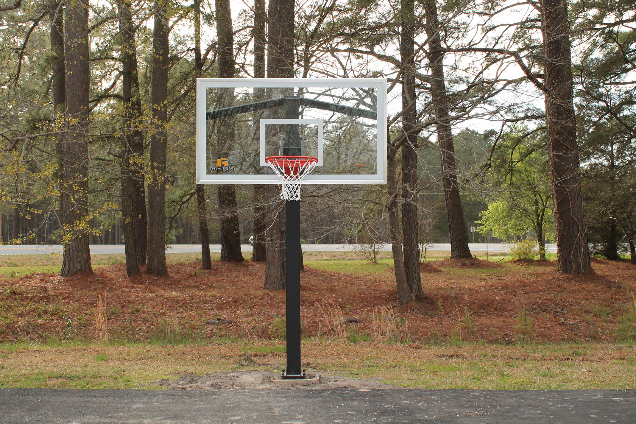 mathews basketball hoops installed 1