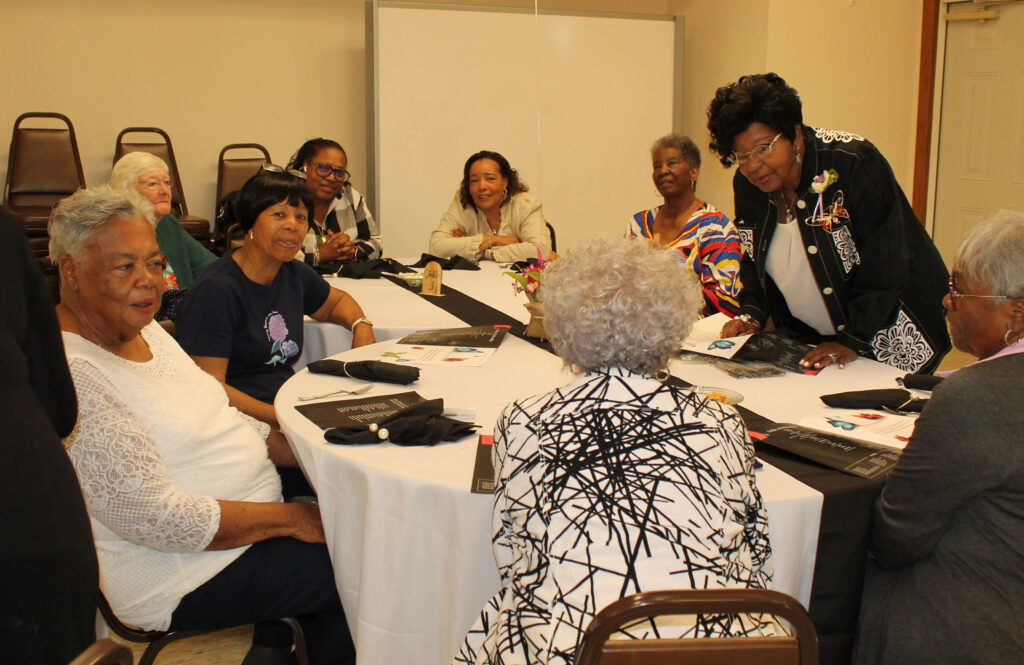 church widow luncheon 1 group discussion