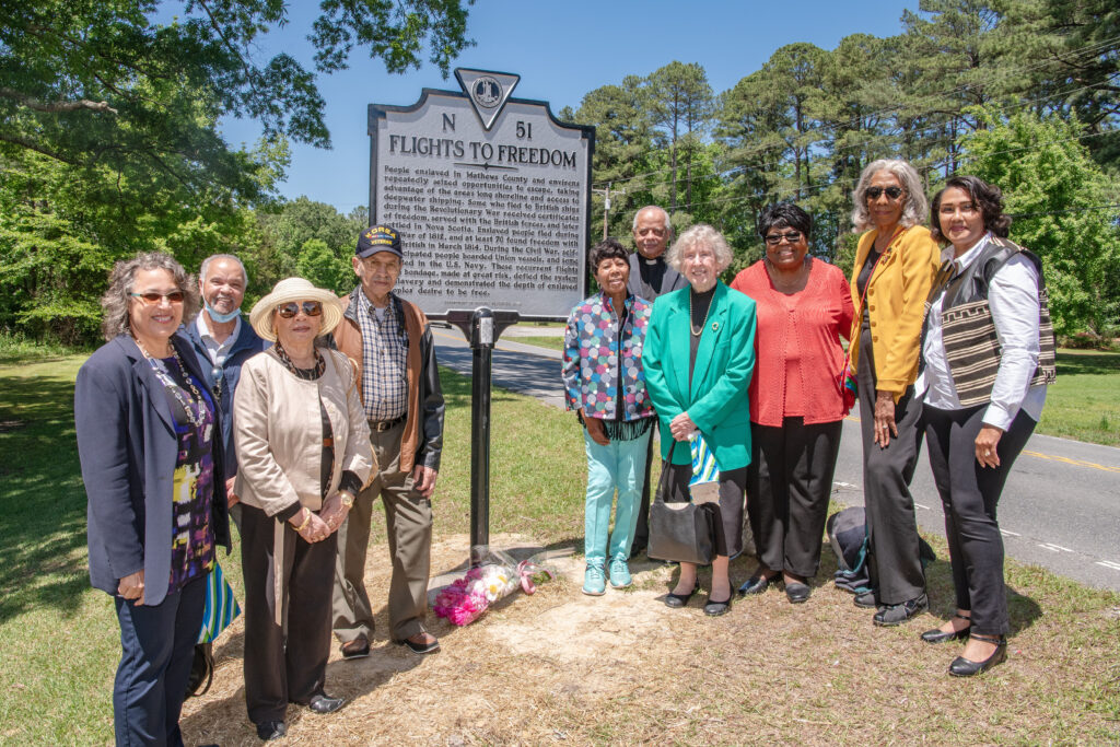 mathews flights to freedom marker 1