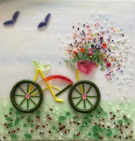 arts ral jan 2025 window newman Petals and Pedals