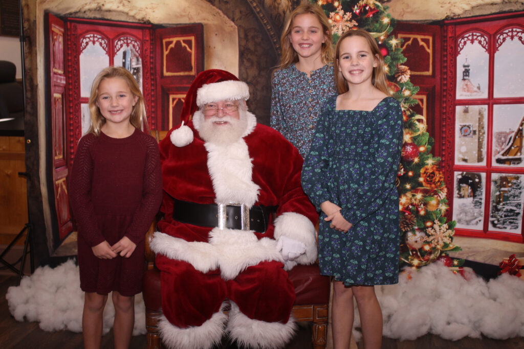 gloucester Claire Taylor, 6, Ella Taylor, 10 and Charlotte Hogge, 9 from left