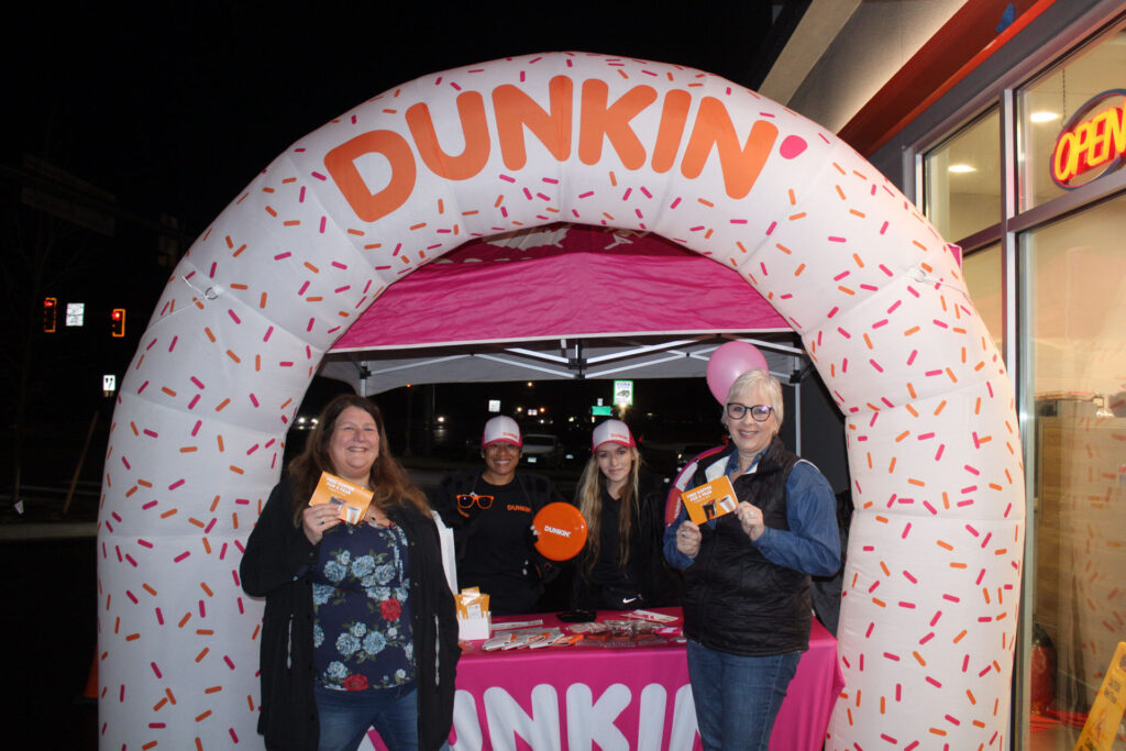 business Dunkin Grand Opening Free Coffee for a year winners