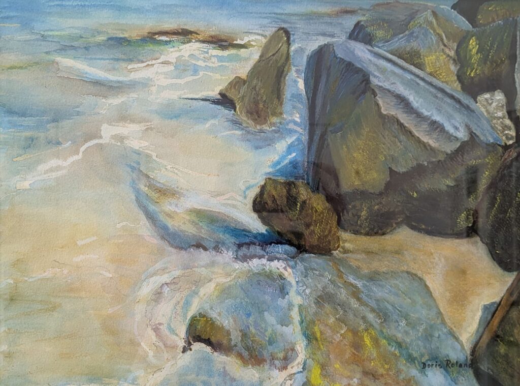 arts on main brighter days exhibit On the Rocks by Doris Roland