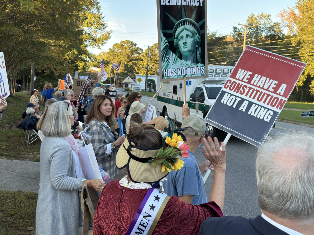 mathews no kings protest