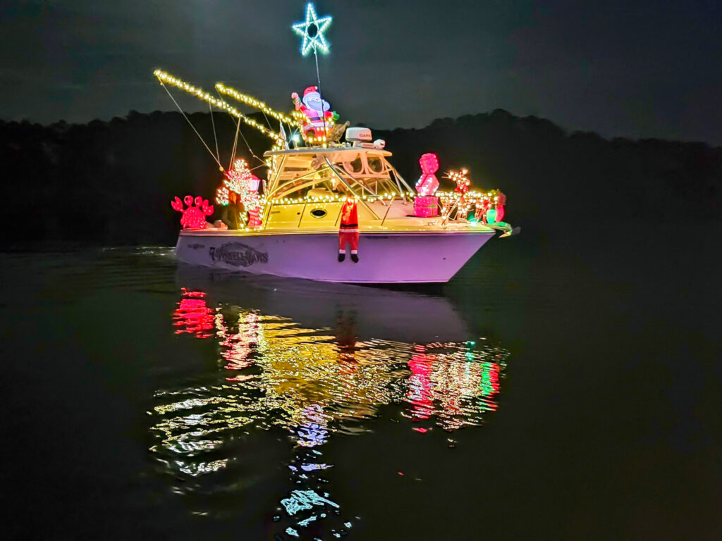 holiday community lighted boat parade