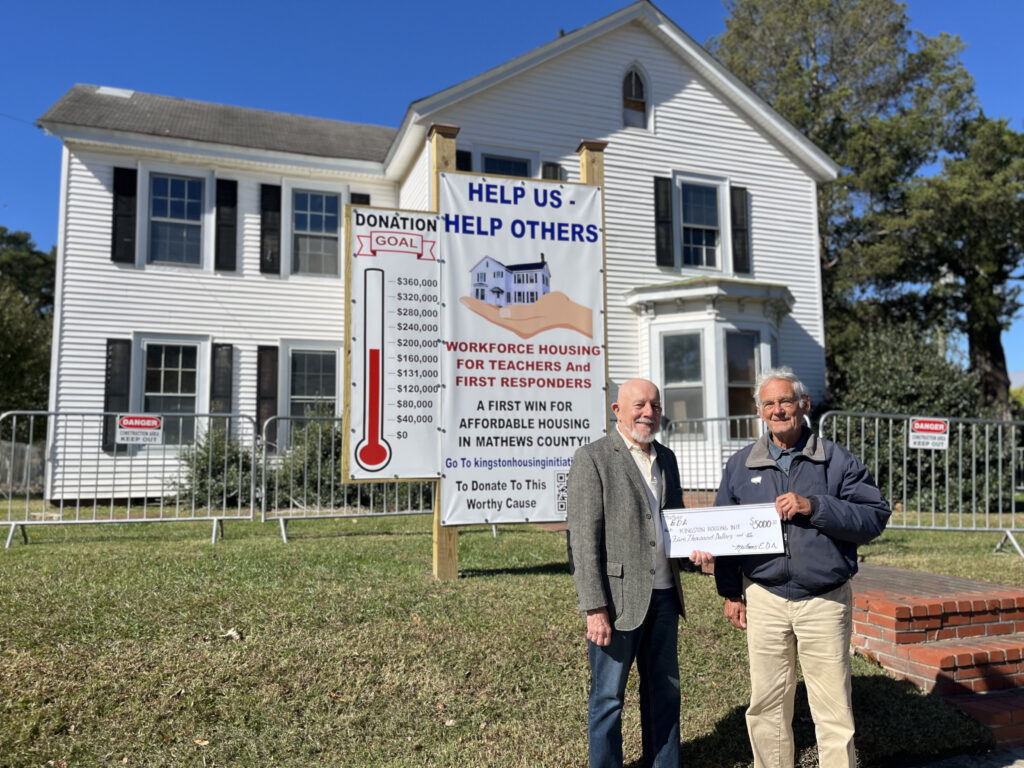 mathews housing initiative donation