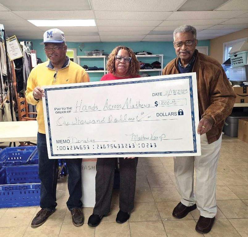 mathews naacp donation