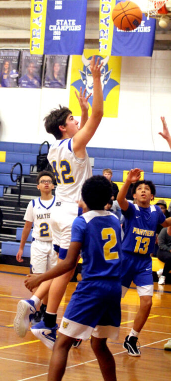 sports mhs JV boys bball Brandon Hubbard