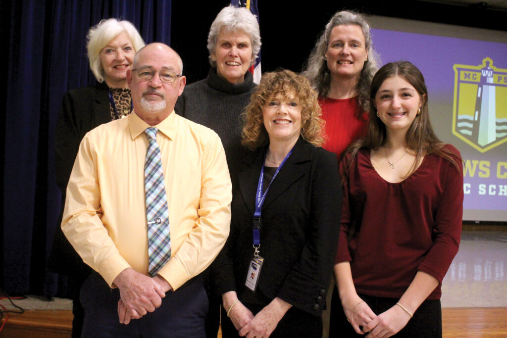 mathews school board with student rep rgb
