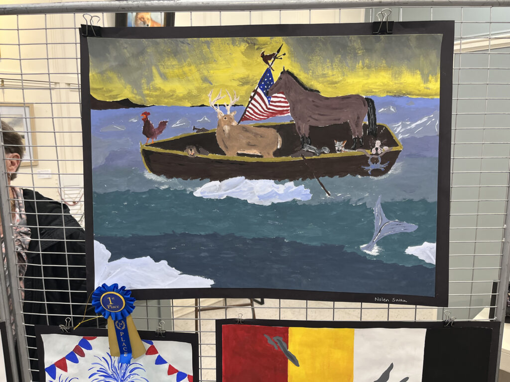 arts bay school va250 poster winners Nolen Swan