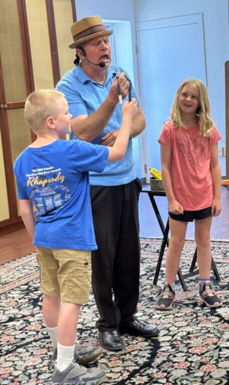 mathews library magician juggler show