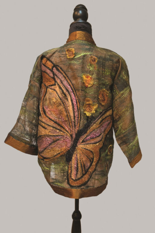 arts brecher fiber art Autumn Flight